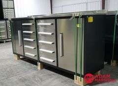Unused Steelman Tool Box - Stainless Steel, 10 Drawer & 2 Door, 88" W x 24"D x 36"H