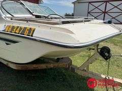 1976  Mark Twain Marin  V-Hull Boat w/Trailer - 16FT