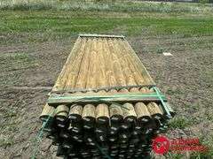 (80) Southern Yellow Pine Copper Treated Posts (sold 80 x bid)