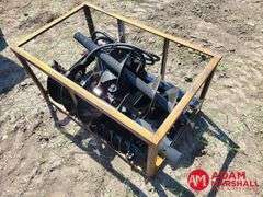 Unused 2024 AGT SSECAG-Y Heavy Duty Auger For Skid Steer