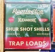 Wooden Shotgun Shell Box Display W/Assorted Vintage Boxes - 12"W X 6"D X 14.5"H