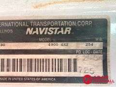 1999  International  4900  Liquid Tender Truck