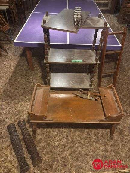 Book Shelf, Coffee Table, ladder and Wood Pieces