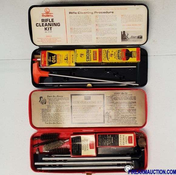 (2) Vintage Gun Cleaning Kits - Sears & Outers