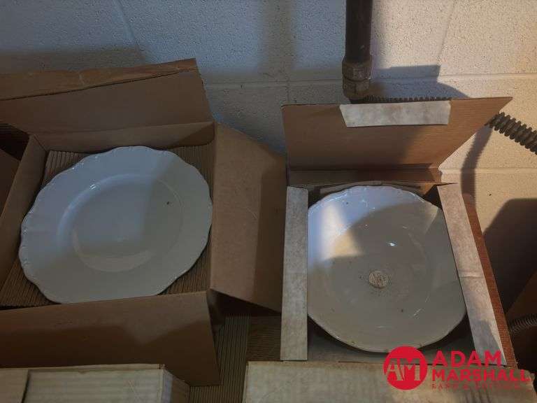 Christina Porcelain white Dishes 1982