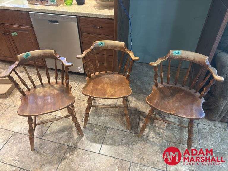 3 Pennsylvania Captains Chairs