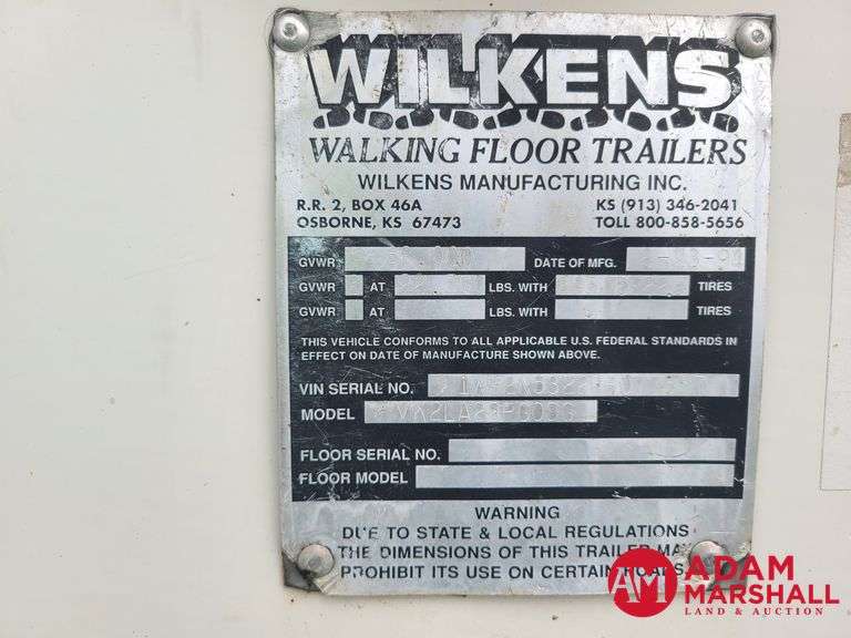1994  Wilkens  Walking Floor  Trailer - 53FT