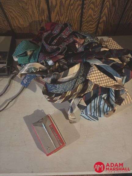 Adding Machine, Radio, Recorder and Mens Ties
