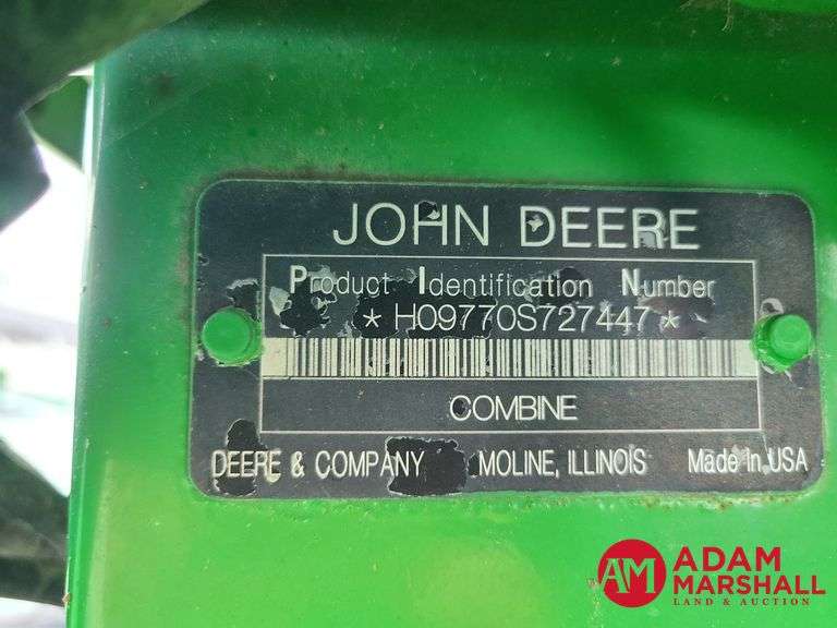 2008  John Deere  9770 STS  Combine