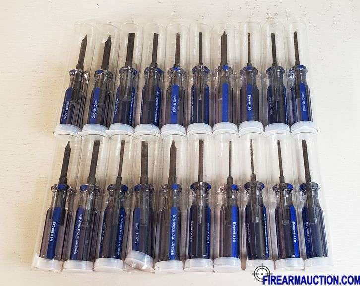 20 Pc Brownells Flatblade Screwdriver Set - Assorted Sizes