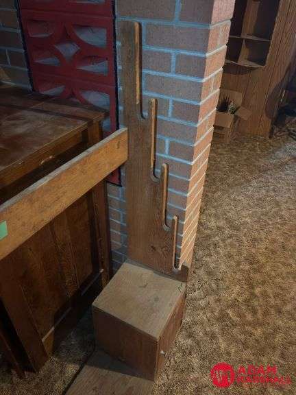 Vintage Gun Rack Measures 38 by 11 by 49