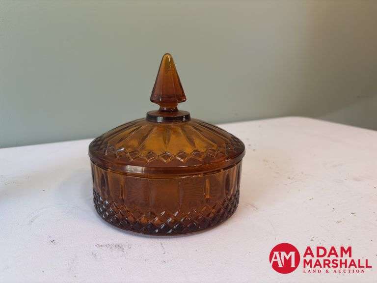 Candy Dish & Other Colored Glass