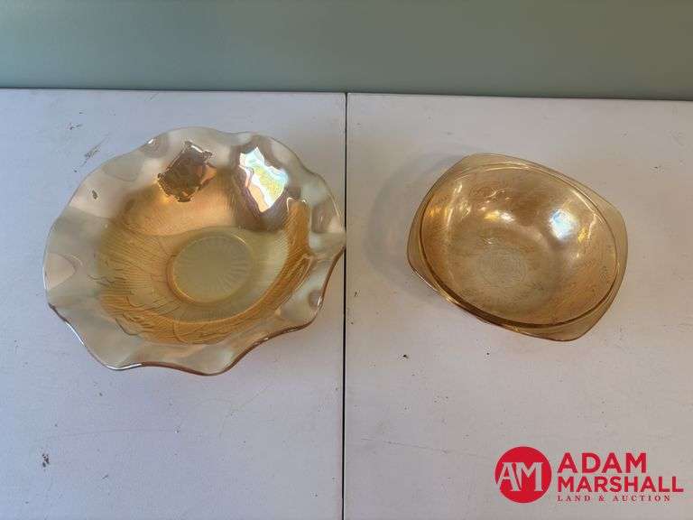 2 Amber Bowls