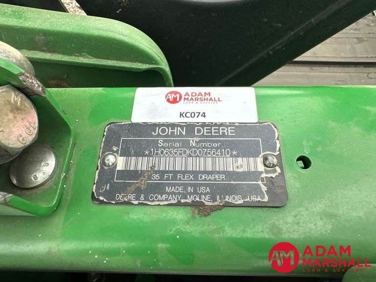 2013  John Deere  635FD  HydraFlex Draper Head