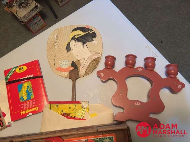 Wooden Candelabra, Bandanas, Quilting Magazines & More
