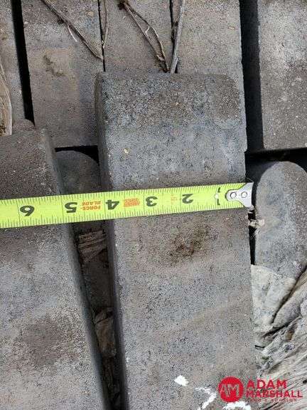 (50) Coping Bullnose Pavers - Charcoal