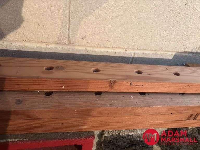 (4) 10 Ft 2by4's and (4) 4FT 1by4s..... 2by 4s Have Holes
