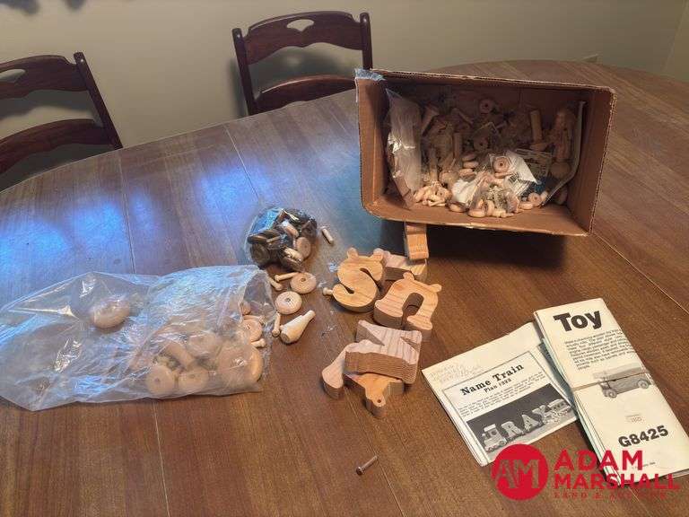 Wooden Name Train Pieces
