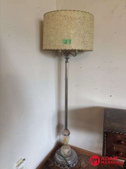 Marble Based Antique Floor Lamp