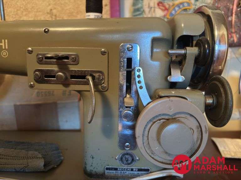 Necchi Sewing Machine & Accessories, Sewing Table with Stool