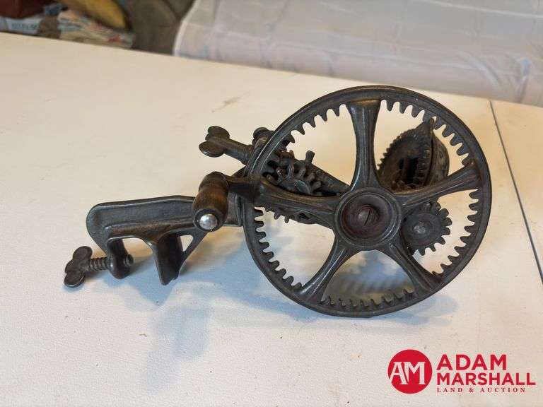 Vintage Cast Iron Balance & Scals, Vintage Cast Iron Wood Stove with Cookware, Cast Iron Vintage Apple Peeler