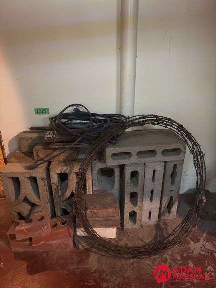 Cement Blocks, Barb Wire and Bricks