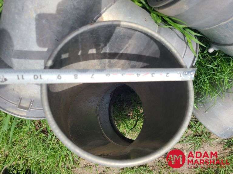 (6) Various Aluminum Pipe Fittings - 10IN