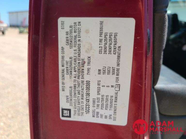 2003  Chevrolet  S10  Pickup - Gasoline