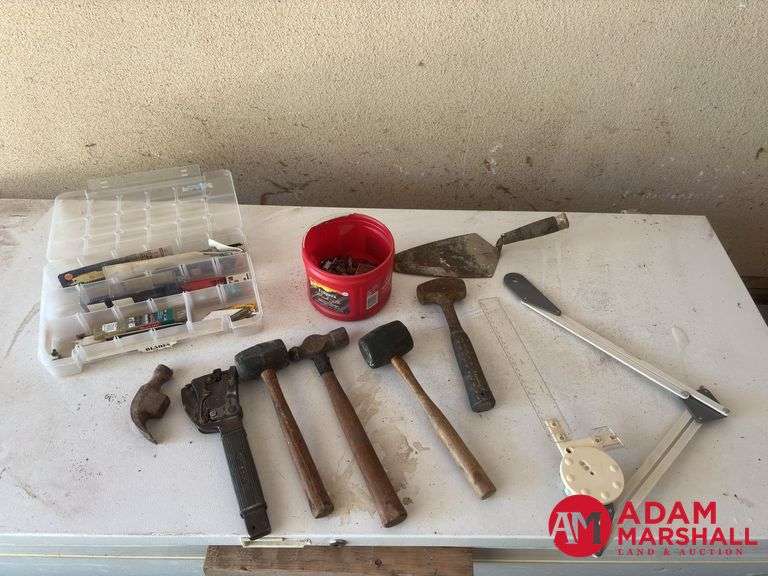 Hammers, Rubber Mallet & Various Saw Blades