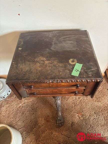 Antique Drop Leaf Side Table