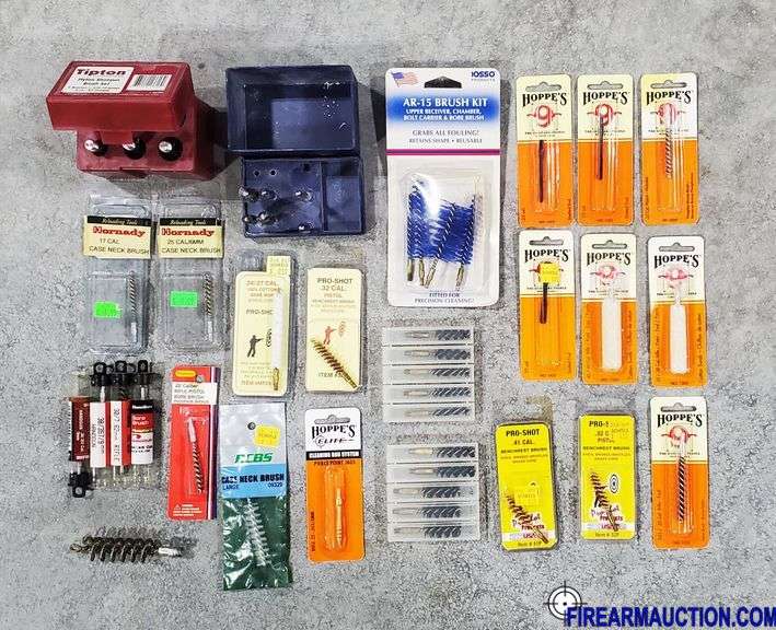 Assorted - Bore Brushes, Bore Brush Kits, Slotted Ends, Pierce Point Jags, Cotton Swabs, Etc