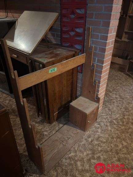 Vintage Gun Rack Measures 38 by 11 by 49