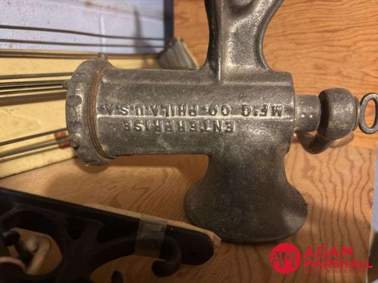 Metal Clothes Rack, Insulators, Sad Iron and other Vintage Items