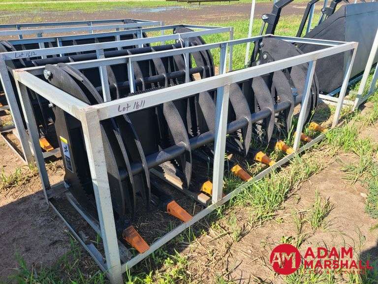 Unused 2024 Greatbear Heavy Grass Fork Grapple, 78" for Skid Steer