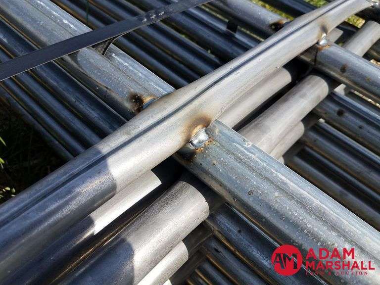 New 20 ft. continuous fence panels, 6 bar, (#2 Pipe) sold 10 x bid
