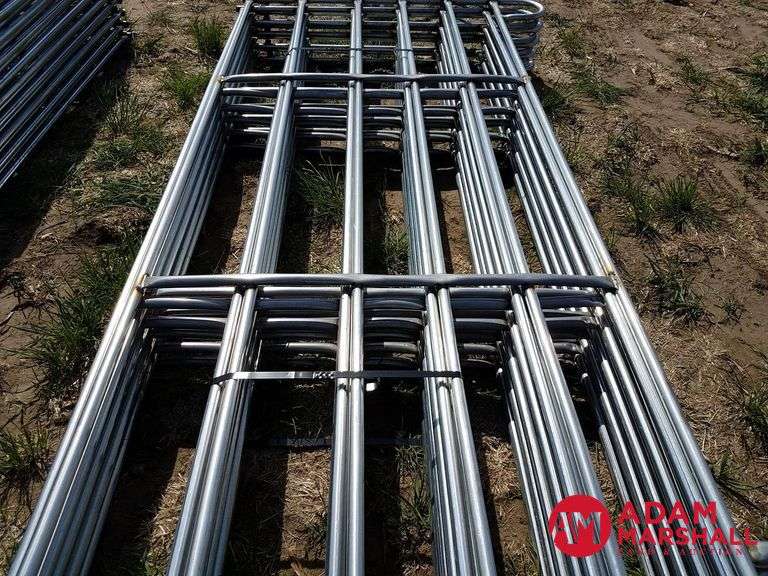 New 10x5ft. portable corral panels, easy Connect, 1 1/4", 14 Gauge Tubing, 80lbs A Panel, sold 10 x bid