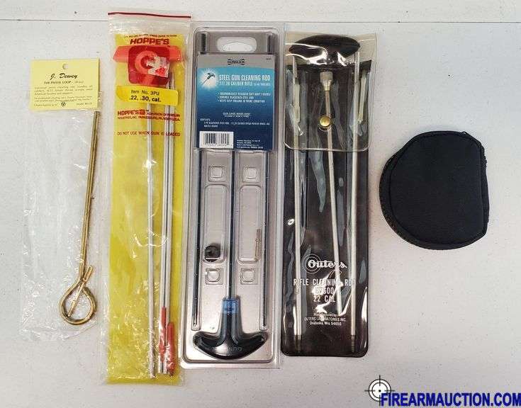 (3) Cleaning Rods, (1) J Dewy Pistol Loop & (1) .17-.22 Cal Cleaning Kit