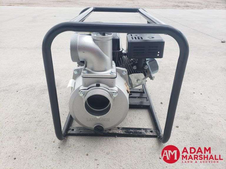 Unused Land Honor  Industrial Model LHR-TWP80 Gasoline 3" Semi-Trash Water Pump