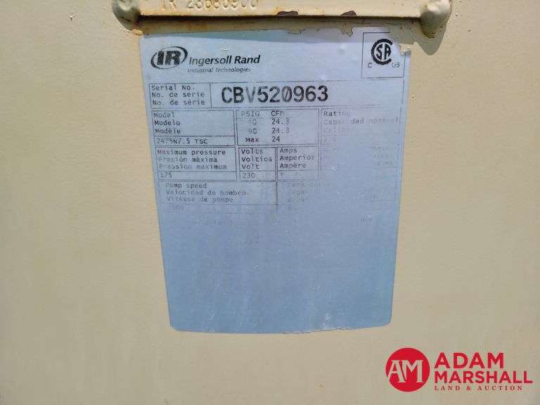 Ingersoll Rand  2475N7.5TSC  Air Compressor