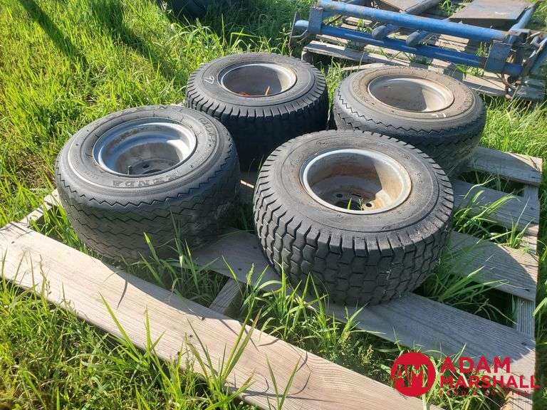 (4) Used Golf Cart Wheels & Tires