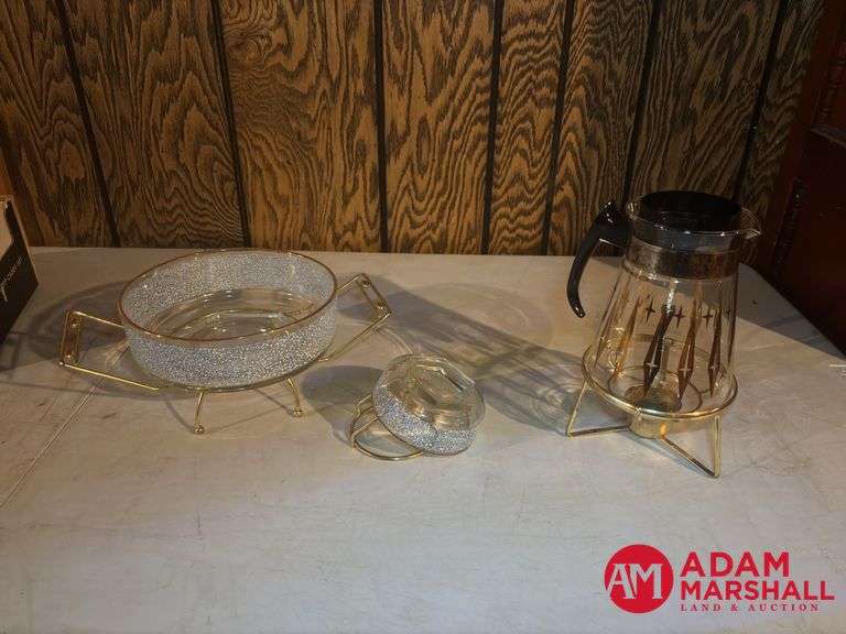 Vintage Chip and Dip and Carafe