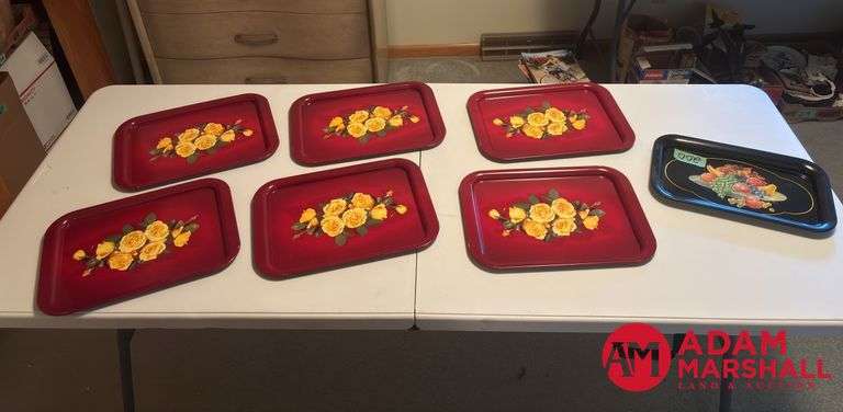 Vintage Metal Trays (7)