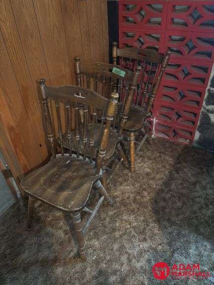 (3) Sturdy Vintage Chairs