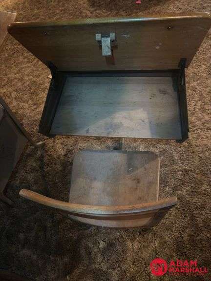 (2) Vintage School Desks