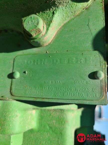 1958  John Deere  520  Row-Crop Tractor