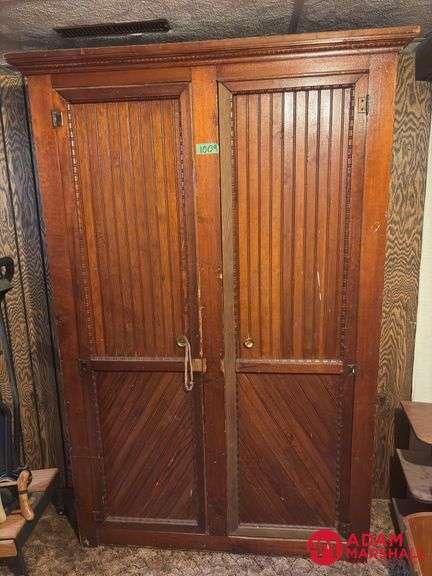 Large Vintage Cupboard Measures 55In by 15 In by 82 In