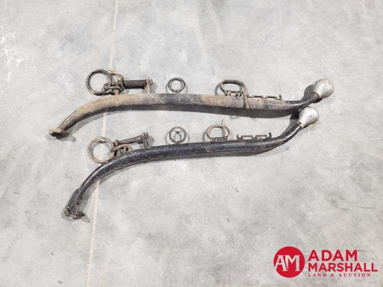 (2) US Army Hames w/ Brass Caps