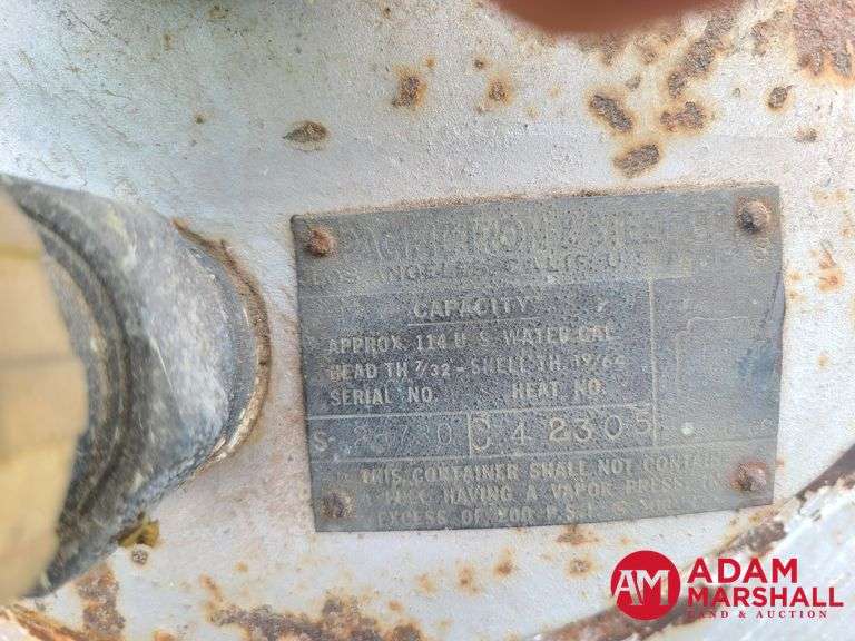 Pacific Iron  114 Gallon  Propane Tank