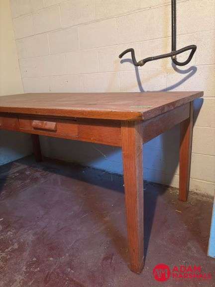 Large Heavy Table Measures 72 by 34 by 31
