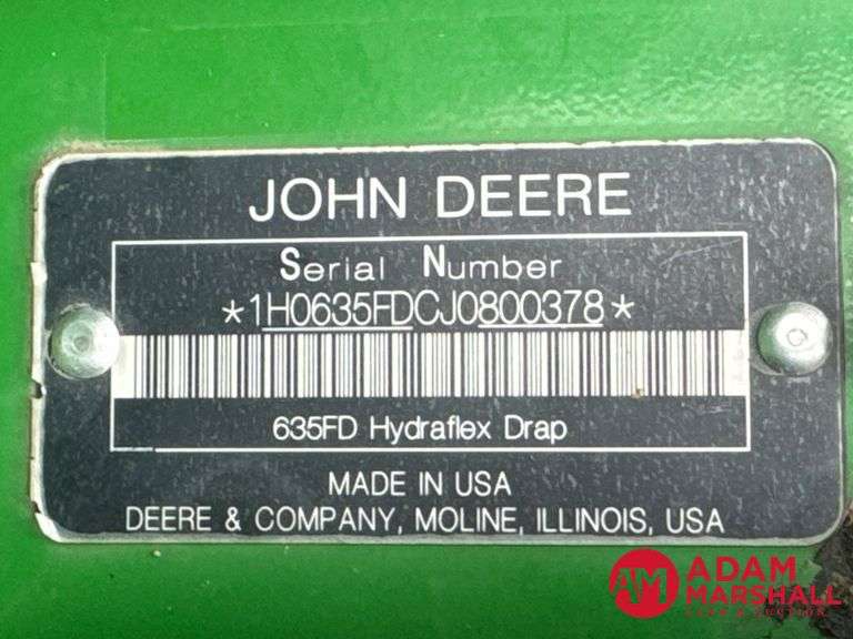 2018  John Deere  635FD  Flex Draper - 35FT